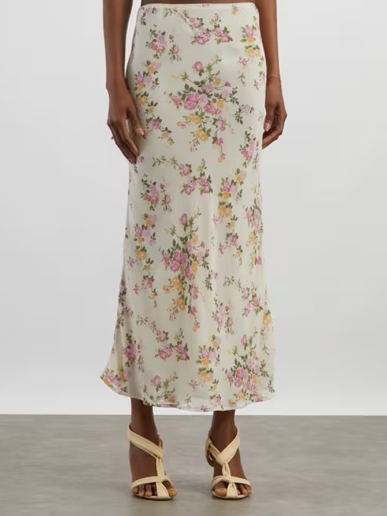 Nwt Reformation Petite Layla Skirt In Posy